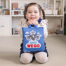 Load image into Gallery viewer, Curious Columbus Fabric Activity Book: Away We Go