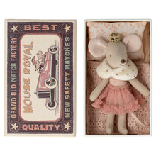 Load image into Gallery viewer, Maileg Little Sister Princess Mouse In Matchbox (2023)