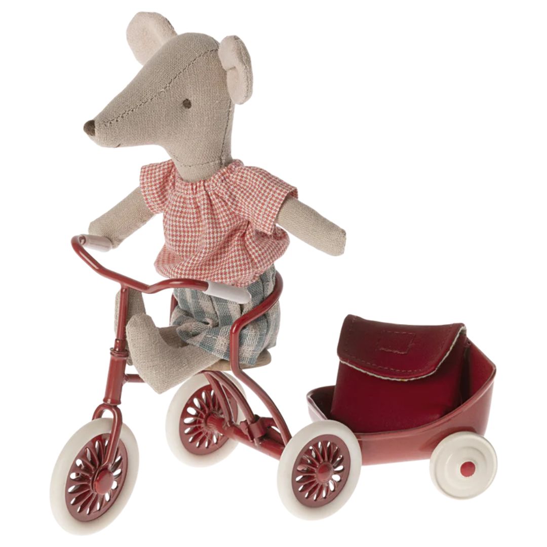 Maileg Tricycle Mouse Big Sister with Bag 2024 (Assorted)
