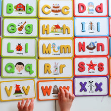 Load image into Gallery viewer, Curious Columbus Flash Cards & ABC Magnetic Letters