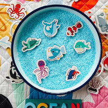 Load image into Gallery viewer, Curious Columbus Magnetic Sea Creatures & Letters