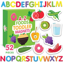 Load image into Gallery viewer, Curious Columbus Magnetic Foods & Letters