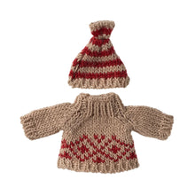 Load image into Gallery viewer, Maileg Knitted Sweater and Hat (Assorted)