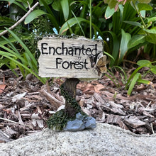 Load image into Gallery viewer, Fairy Garden Enchanted Forest Sign