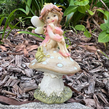 Load image into Gallery viewer, Fairy Garden Fairy on Mushroom (Assorted)