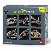 Load image into Gallery viewer, Classic Mini Wire Puzzles 6pack (Assorted)