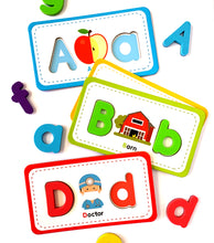 Load image into Gallery viewer, Curious Columbus Flash Cards & ABC Magnetic Letters