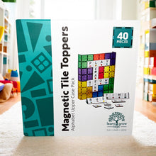 Load image into Gallery viewer, Learn & Grow Magnetic Tile Topper: 40pc Alphabet Upper Case Pack
