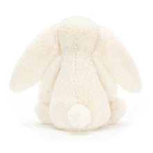 Load image into Gallery viewer, White plush bunny toy on a white background
