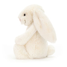 Load image into Gallery viewer, White plush bunny toy on a white background