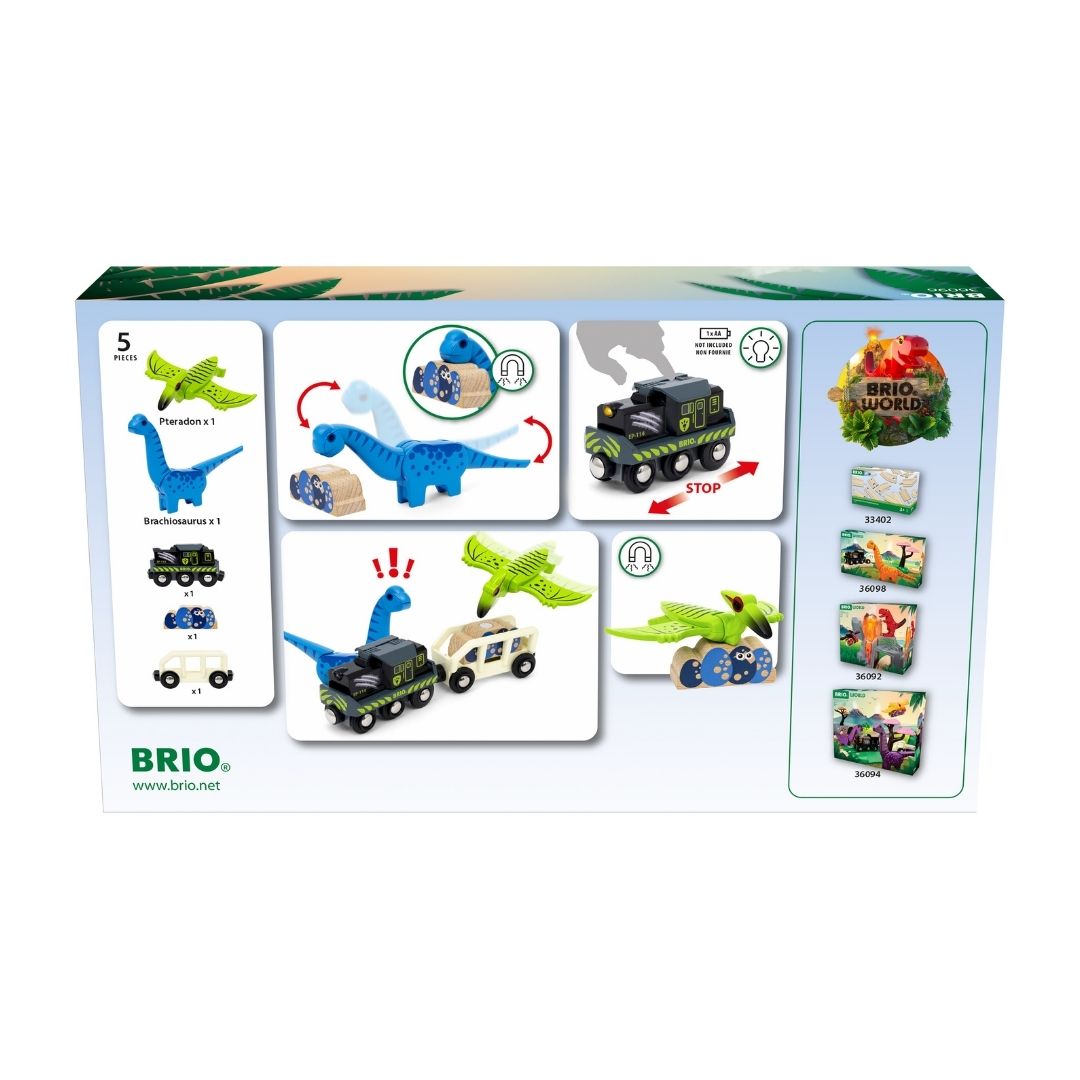 BRIO 5pc Dinosaur Battery Train Set