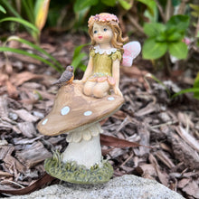 Load image into Gallery viewer, Fairy Garden Fairy on Mushroom (Assorted)