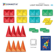 Load image into Gallery viewer, Connetix 30pc Light Rocket Pack