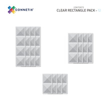 Load image into Gallery viewer, Connetix Clear 12pc Rectangle Pack