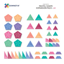 Load image into Gallery viewer, Connetix Pastel 48pc Shape Expansion Pack
