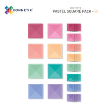 Load image into Gallery viewer, Connetix Pastel 40pc Square Pack