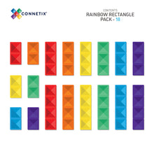 Load image into Gallery viewer, Connetix Rainbow 18pc Rectangle Pack