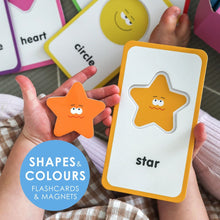 Load image into Gallery viewer, Curious Columbus Flash Cards - Shapes & Colours