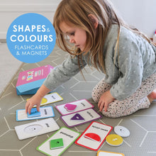 Load image into Gallery viewer, Curious Columbus Flash Cards - Shapes & Colours