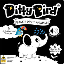 Load image into Gallery viewer, Ditty Bird Black & White Animals Board Book