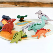 Load image into Gallery viewer, Tara Treasures Dinosaur Finger Puppet Set