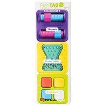 Load image into Gallery viewer, PlayTab Sensory Set 5 - Threads, Teeter Totter, Keyboard Tiles