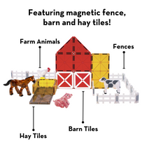 Load image into Gallery viewer, Magna Tiles 25pc Farm Animals Set