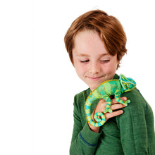 Load image into Gallery viewer, Folkmanis Mini Chameleon Finger Puppet