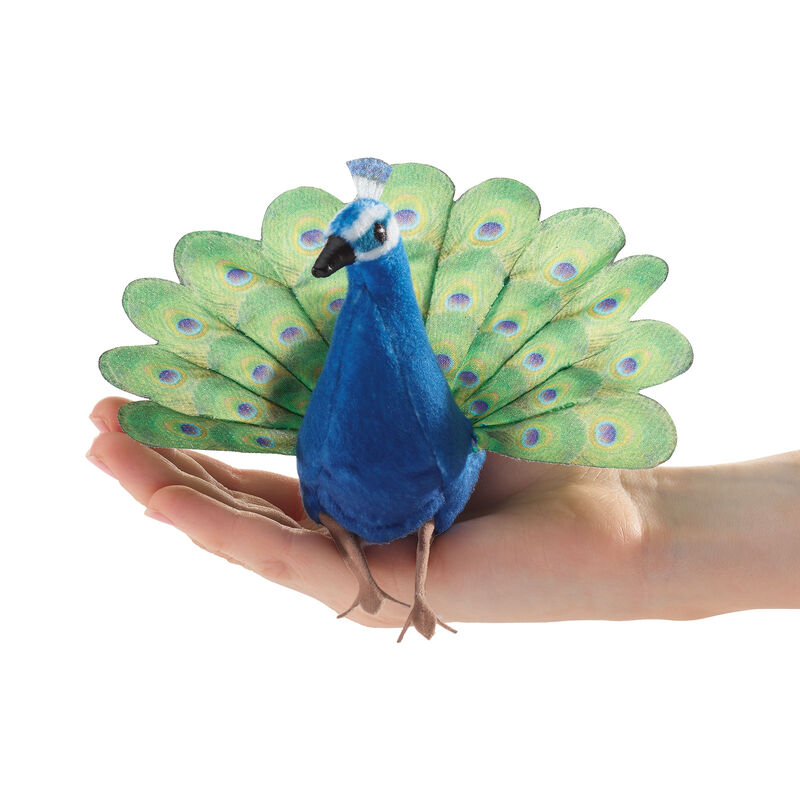 Folkmanis Peacock Finger Puppet
