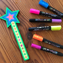 Load image into Gallery viewer, Life of Colour Fluoro Colours Acrylic Paint Pens (3mm Medium Tip)