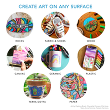 Load image into Gallery viewer, Life of Colour Fluoro Colours Acrylic Paint Pens (3mm Medium Tip)