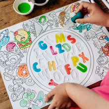 Load image into Gallery viewer, HeyDoodle Sensory Mat - Alphabet Soup