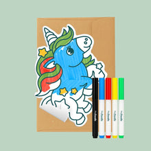 Load image into Gallery viewer, HeyDoodle Forever Greeting Card - Uki The Unicorn
