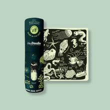 Load image into Gallery viewer, Glow-in-the-deep Mini Colouring & Doodle Mat