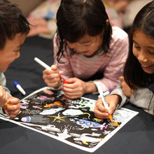 Load image into Gallery viewer, HeyDoodle Glow-in-the-deep Classic Colouring & Doodle Mat
