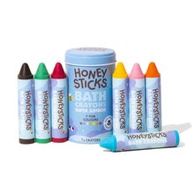 Load image into Gallery viewer, Honeysticks 7pc Bath Crayons Super Jumbos