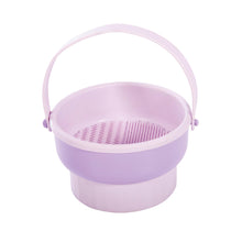 Load image into Gallery viewer, Purple plastic strainer with handle on a white background