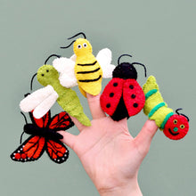 Load image into Gallery viewer, Tara Treasures Insects and Bugs Finger Puppet Set