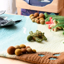 Load image into Gallery viewer, Tara Treasures Large Sea and Rockpool Playmat