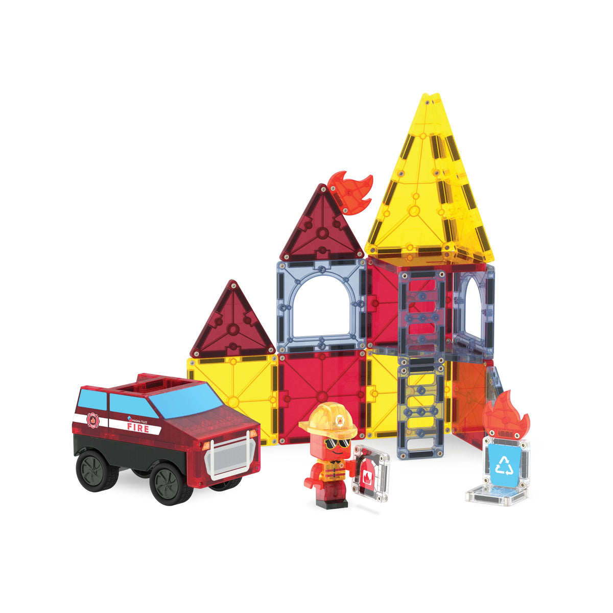 Magna Tiles 27pc Fire Rescue