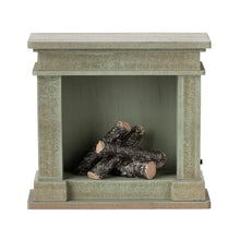 Load image into Gallery viewer, Maileg Fireplace Miniature Dusty Green ** PRE-ORDER October **