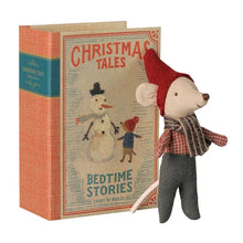 Load image into Gallery viewer, Maileg Christmas Mouse Baby in Book Box ** PRE-ORDER October **