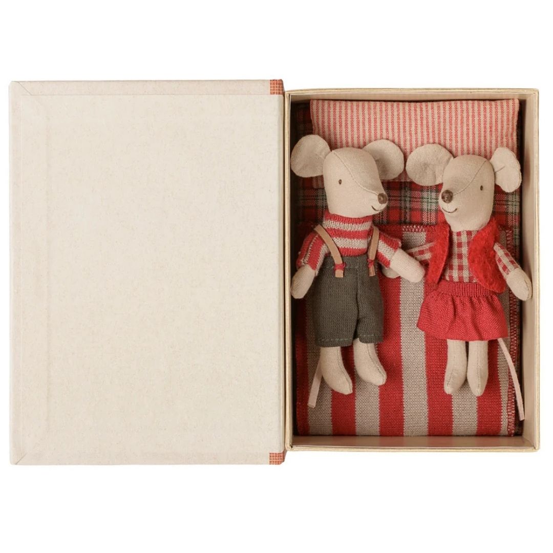 Maileg Christmas Twin Mice in Book Box ** PRE-ORDER October**