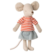 Load image into Gallery viewer, Maileg Knitted Sweater and Skirt Big Sister Mouse