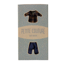 Load image into Gallery viewer, Maileg Brown Checked Shirt and Pants Dad Mouse