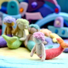 Load image into Gallery viewer, Tara Treasures Felt Waldorf Merman (Assorted)