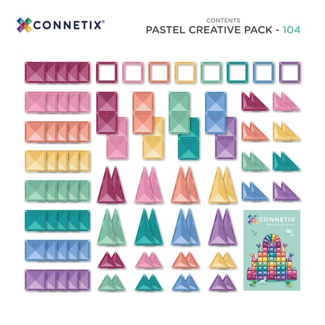 Connetix Pastel 104pc Creative Pack