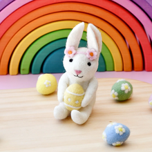 Load image into Gallery viewer, Tara Treasures Felt Rabbit with Easter Egg