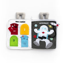 Load image into Gallery viewer, Curious Columbus Fabric Activity Book: When I Grow Up