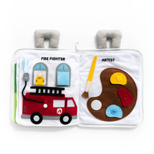 Load image into Gallery viewer, Curious Columbus Fabric Activity Book: When I Grow Up